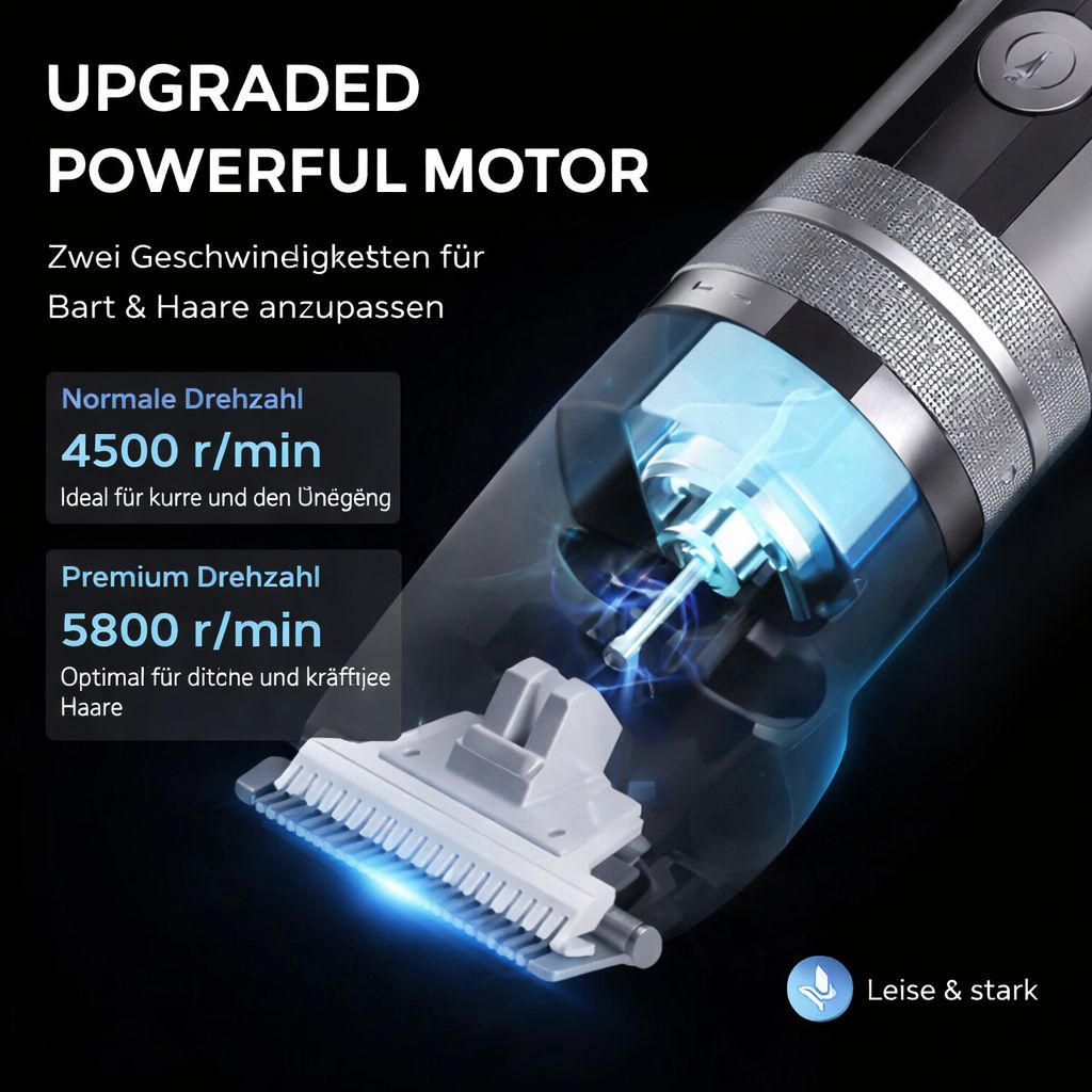 Professionelle Haarschneidemaschine – Kabellos Bart & Haarschneider für Männer