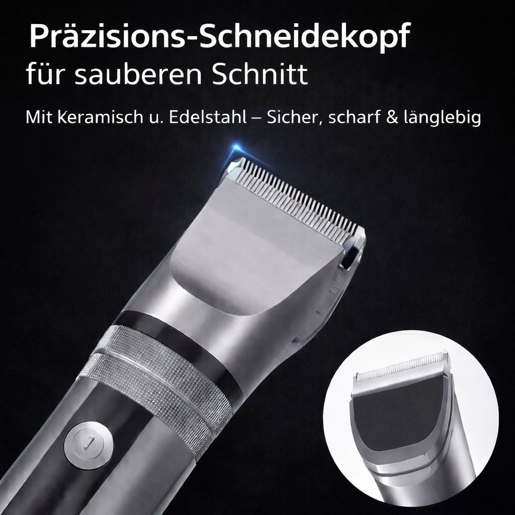 Professionelle Haarschneidemaschine – Kabellos Bart & Haarschneider für Männer