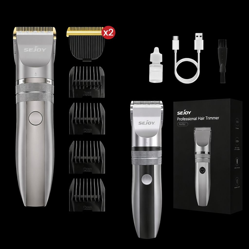 Professionelle Haarschneidemaschine – Kabellos Bart & Haarschneider für Männer