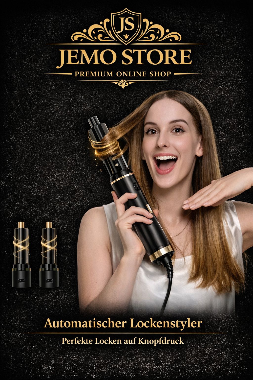 5-in-1 Haarstyler Set – Föhn, Lockenstab & Volumenbürste | Salon Styling Zuhause