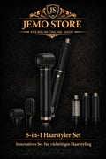 5-in-1 Haarstyler Set – Föhn, Lockenstab & Volumenbürste | Salon Styling Zuhause